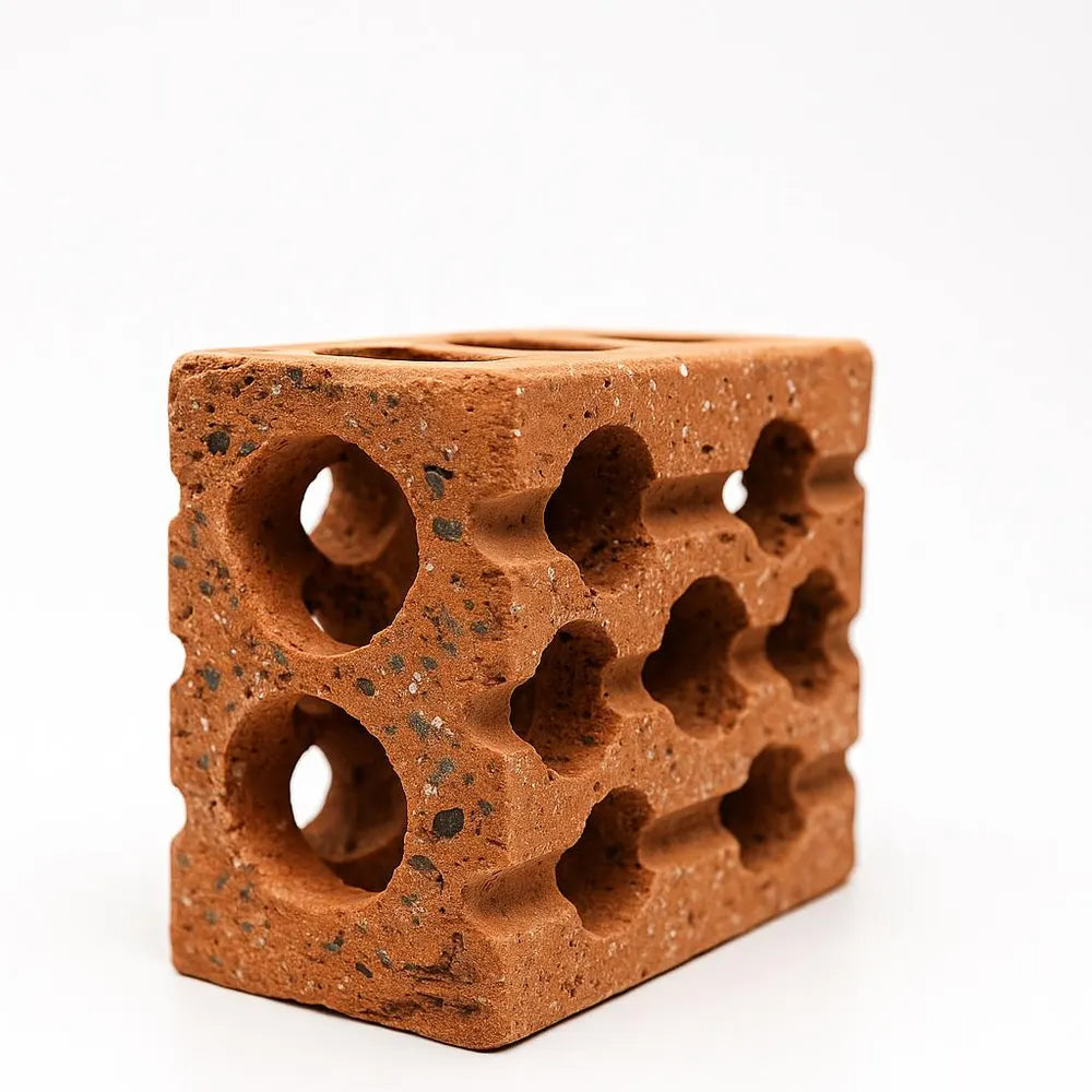 Aquarium Planter Brick with Shrimp Cave | Aquatic Planter Pot | Shrimp Hideout with Plant Holes | Natural Aquarium Decor