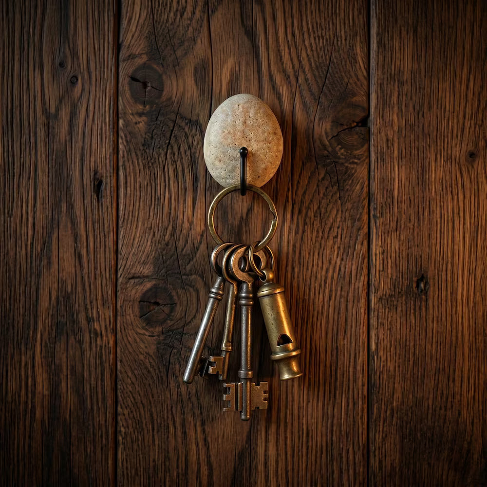 Stone Wall Hooks – Pebble Wall Hooks, Rock Key Holder, Natural Stone Key Hooks For Entryway