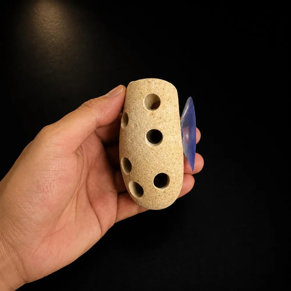 Aquarium Holder, Fish Tank Planter, Aquarium Suction Cup Planter, Aquarium Plant Holder, Natural Stone Aquarium Decor