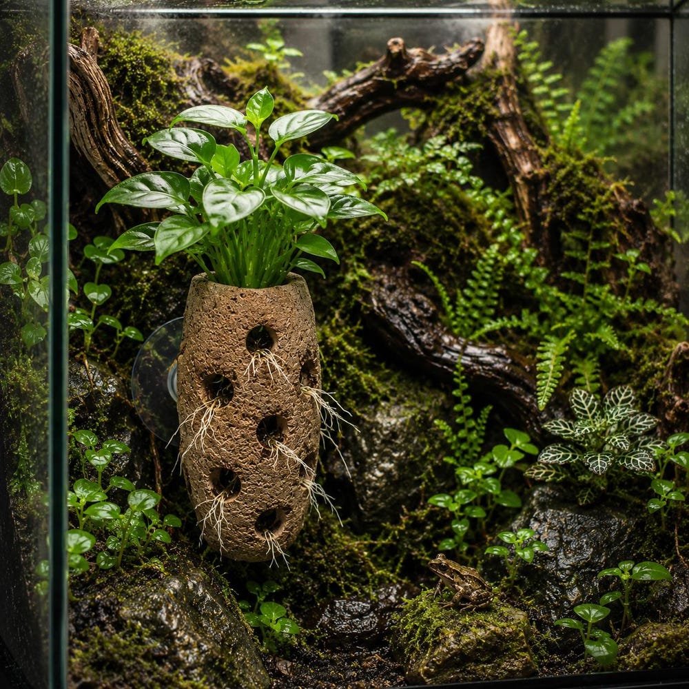 Hanging Planter, Succulent Planter, Wall Planter, Terrarium Decor, Terrarium Kit, Suction Cup Planter, Vertical Planter, Living Wall Planter